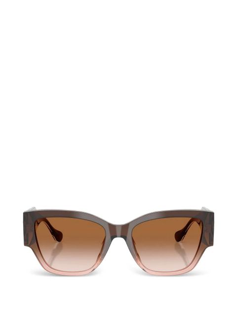 Versace Eyewear geometric-frame sunglasses - Brown - zdjęcie produktu nr 1