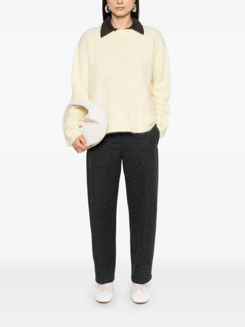 Jil Sander felted wool trousers - Grey