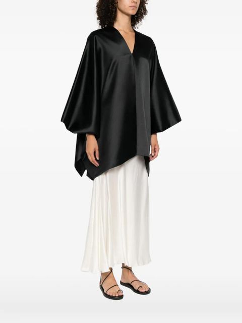 The Row V-neck asymmetric top - Black