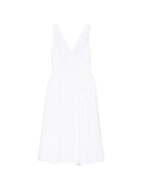 Prada V-neck floral midi dress - White - zdjęcie produktu nr 1