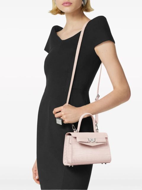Versace small Medusa '95 croc-effect tote bag - Pink