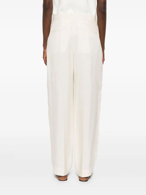 TOTEME double-pleat trousers - Neutrals