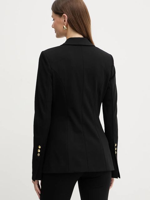 Pinko marynarka kolor czarny jednorzędowa gładka 105573 A24C - zdjęcie produktu nr 2