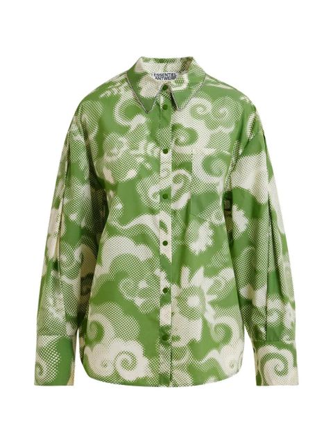 Essentiel Antwerp floral-print shirt - Green - zdjęcie produktu nr 1