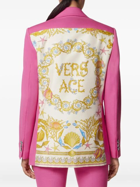 Versace Underwater Barocco boxy blazer - Pink