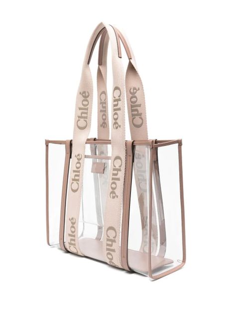 Chloé medium Woody tote bag - Pink