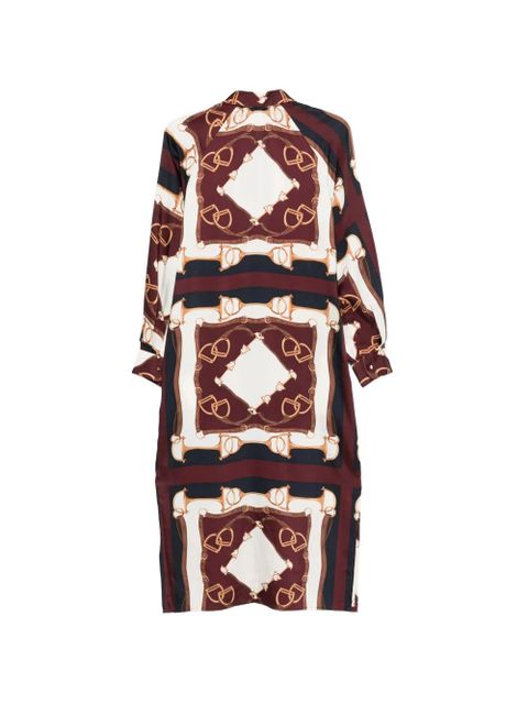 Lauren Ralph Lauren stirrup print shirt midi dress - Brown - zdjęcie produktu nr 2