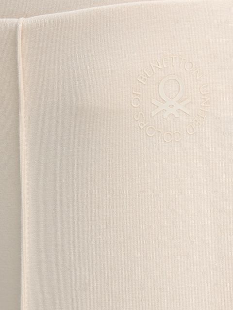 United Colors of Benetton spodnie dresowe damskie kolor beżowy gładkie 3Y2F3F04K - zdjęcie produktu nr 2