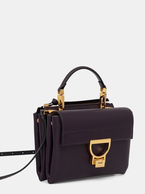 Coccinelle torebka skórzana kolor fioletowy E1 MD5 55 B7 01 - zdjęcie produktu nr 2