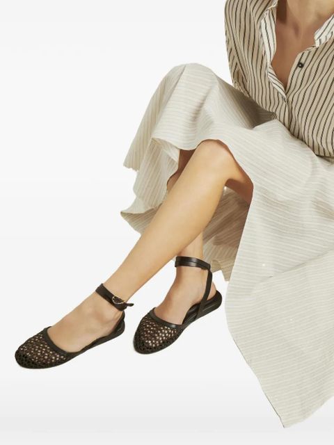 Ancient Greek Sandals Filothea ankle-strap woven sandals - Brown - zdjęcie produktu nr 1