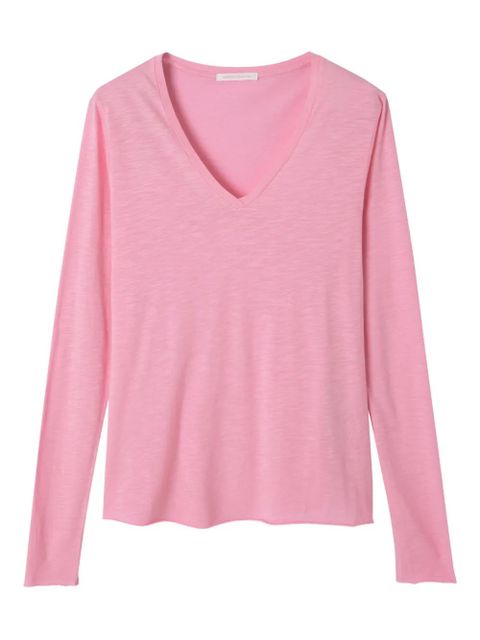 American Vintage Jacksonville V-neck T-shirt - Pink - zdjęcie produktu nr 1