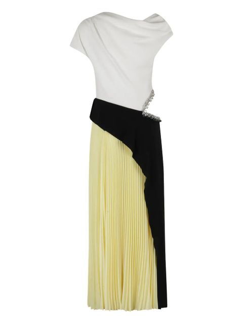 Simkhai Andromeda pleated crystal-embellished midi dress - White - zdjęcie produktu nr 1