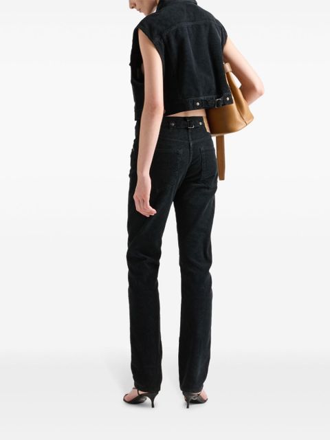 Prada corduroy denim vest - Black