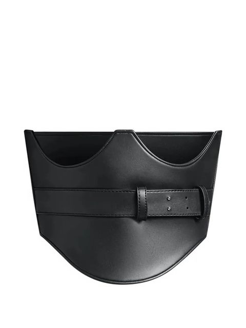 Manière De Voir dipped hem belt detail corset belt - Black - zdjęcie produktu nr 1