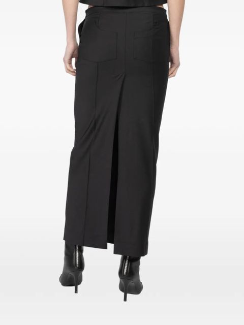 Aya Muse panelled maxi skirt - Black