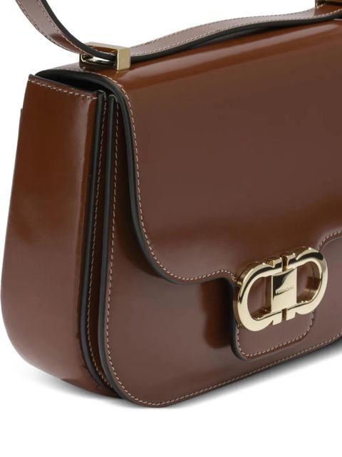 Ferragamo Double Gancini shoulder bag - Brown
