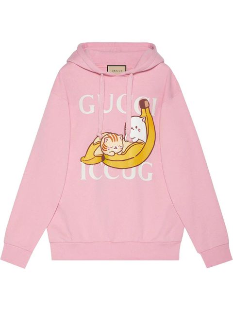 Gucci x Bananya printed hoodie - Pink - zdjęcie produktu nr 1