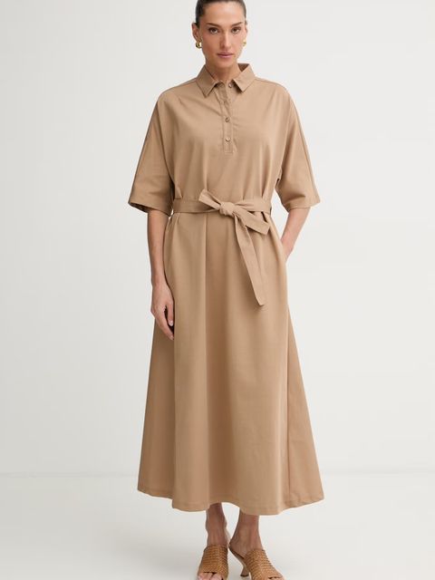 MM by Max Mara sukienka letnia z bawełną ALBERO - zdjęcie produktu nr 1