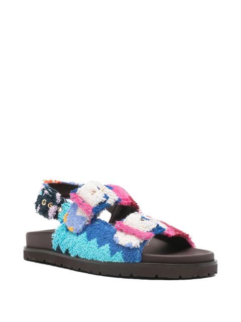 Missoni Mia zig-zag strap sandals - Blue