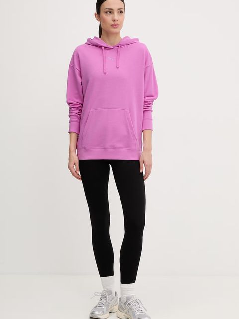 Puma bluza z kapturem damska z bawełną Essentials Relaxed - zdjęcie produktu nr 1