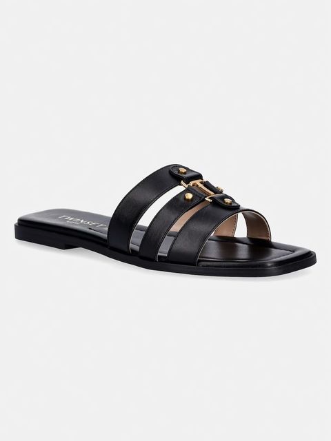 Twinset klapki skórzane