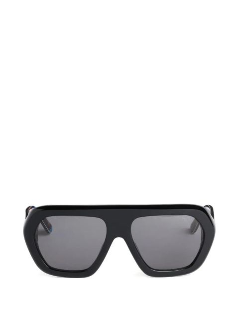 PUCCI geometric sunglasses with printed temples - Black - zdjęcie produktu nr 1