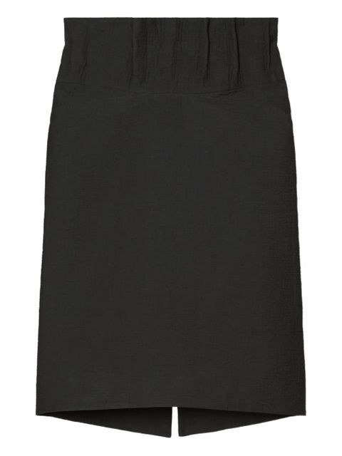 Tory Burch asymmetrical midi skirt - Black - zdjęcie produktu nr 1