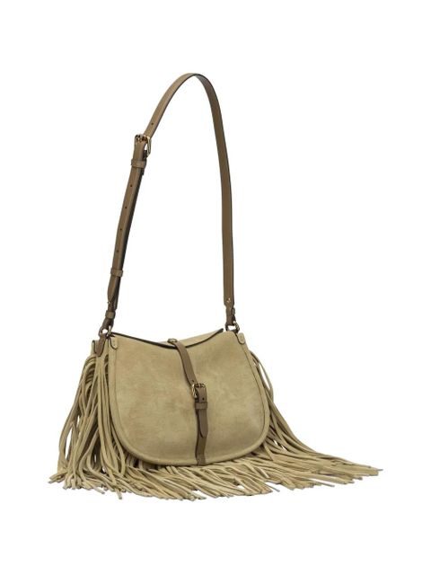 ETRO fringe-trimmed suede tote bag - Neutrals