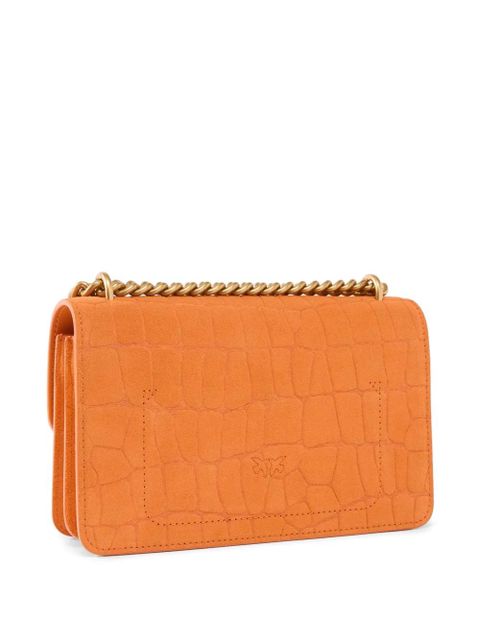 PINKO croco effect chain satchel - Orange - zdjęcie produktu nr 2