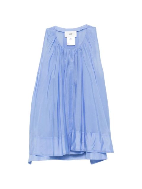SOLOTRE ruffled-trim blouse - Blue - zdjęcie produktu nr 1
