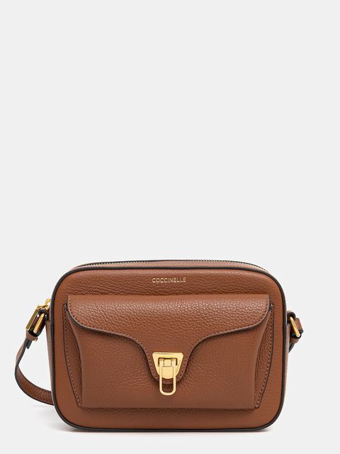 Coccinelle torebka skórzana kolor brązowy E1 MF6 15 02 01 - zdjęcie produktu nr 1