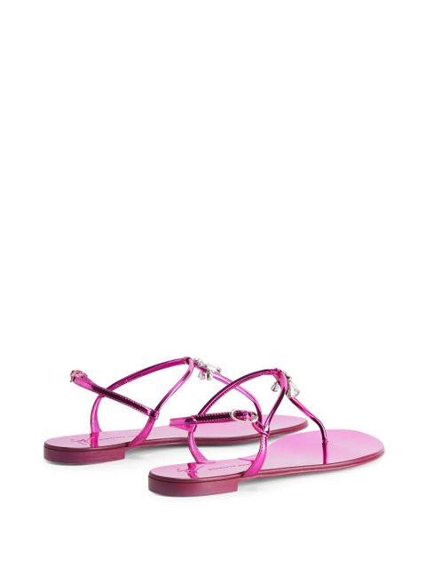 Giuseppe Zanotti Melissie thong leather sandals - Pink - zdjęcie produktu nr 2