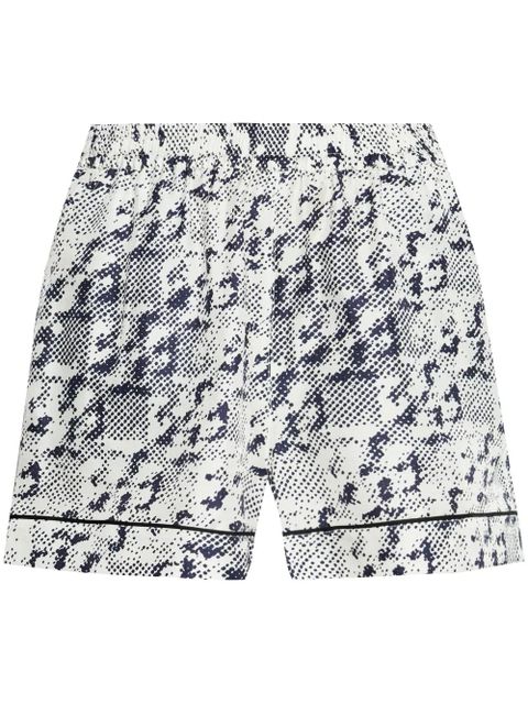 Tory Burch print-embellished shorts - White - zdjęcie produktu nr 1