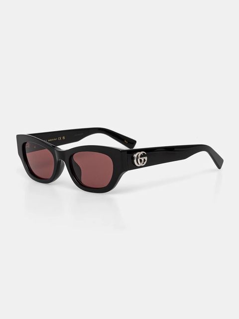 Gucci okulary przeciwsłoneczne damskie kolor czarny GG1954SA