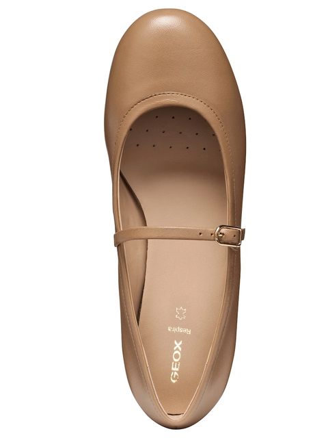 Geox baleriny skórzane D PALMARIA kolor beżowy D56MUA 000TU C5000