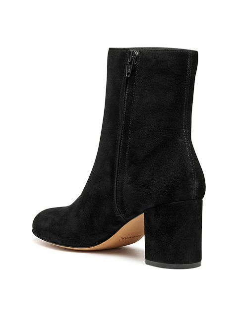 Geox botki zamszowe D VIRNILISA 65 damskie kolor czarny na słupku D56YYE 000ZT C9999