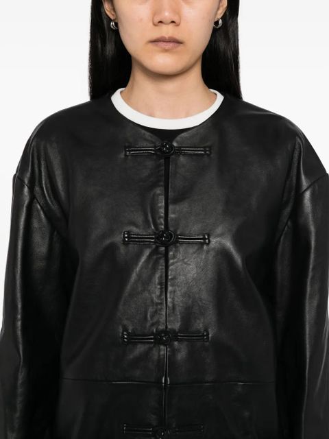 Róhe Mandarin jacket - Black