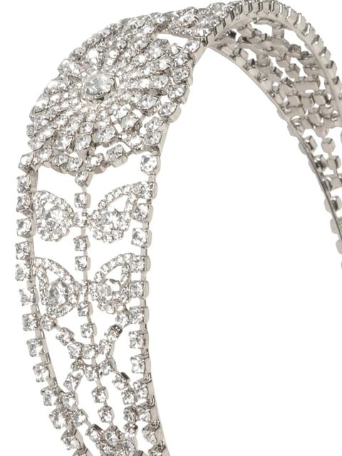 Jennifer Behr ClaraBow crystal headband - Silver - zdjęcie produktu nr 2