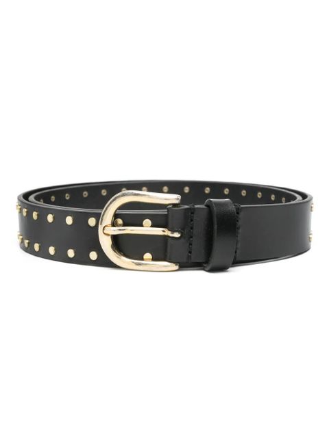 ISABEL MARANT Zap stud-embellished belt - Black - zdjęcie produktu nr 1
