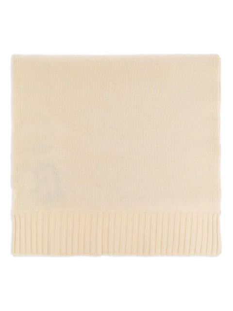 Jil Sander ribbed-knit wool scarf - Neutrals - zdjęcie produktu nr 1