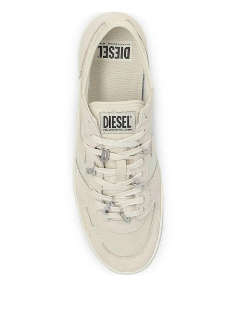 Diesel S-Leroji D-1 Low letters-detail suede low-top sneakers - White