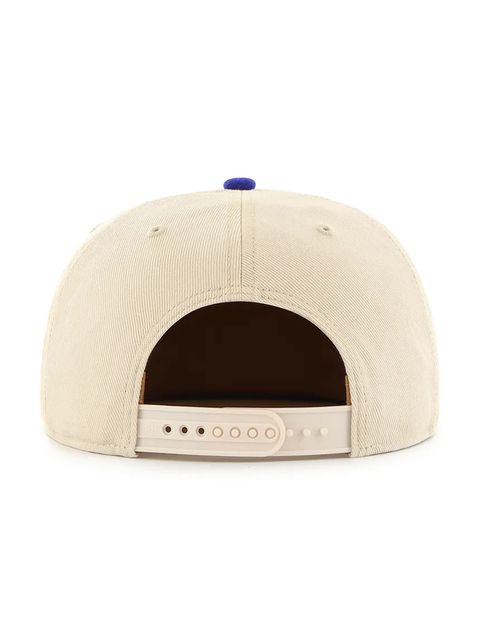 47 brand czapka z daszkiem bawełniana MLB LA Dodgers kolor beżowy z aplikacją B-FLDST12HTP-SS