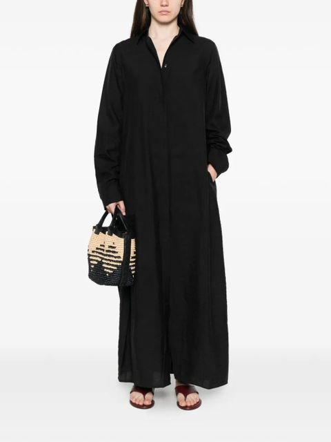TOTEME long-sleeve shirt dress - Black - zdjęcie produktu nr 2