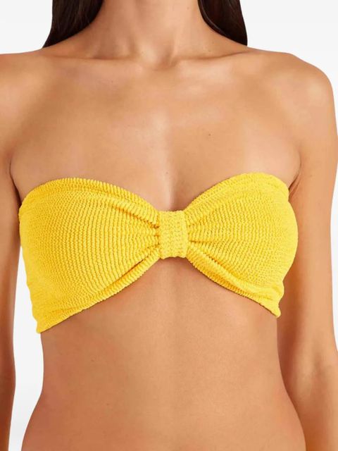 Hunza G Jean knot-detail bikini set - Yellow