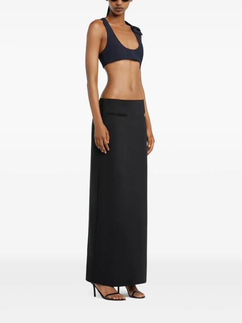 Courrèges cut-out detail maxi skirt - Black - zdjęcie produktu nr 2