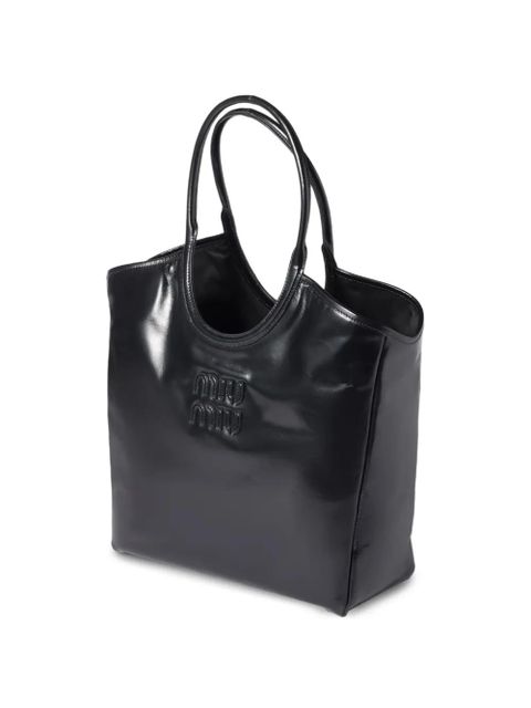 Miu Miu IVY leather tote bag - Black - zdjęcie produktu nr 1