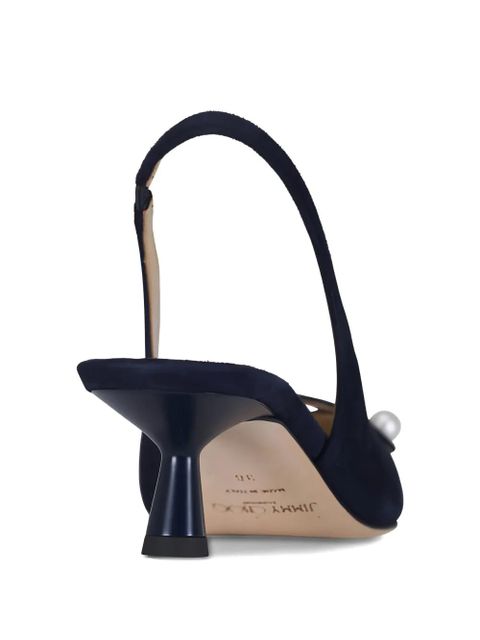 Jimmy Choo Amita pearl suede pumps - Blue