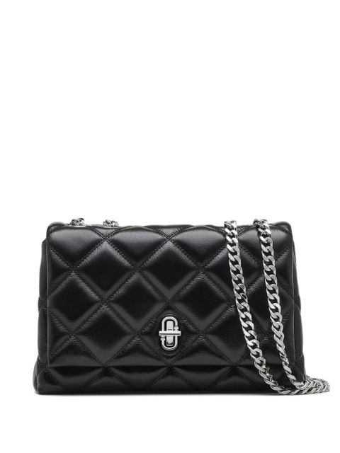 Marc Jacobs The Slim quilted dual-chain leather shoulder bag - Black - zdjęcie produktu nr 1