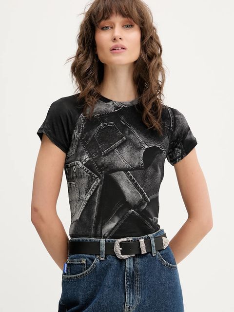 Hugo Blue t-shirt damski kolor czarny 50552585 - zdjęcie produktu nr 1