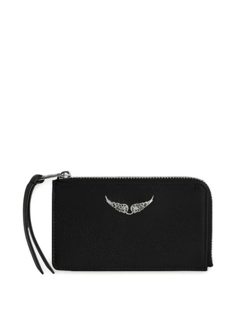 Zadig&Voltaire Signature Wings zip card holder - Black - zdjęcie produktu nr 1